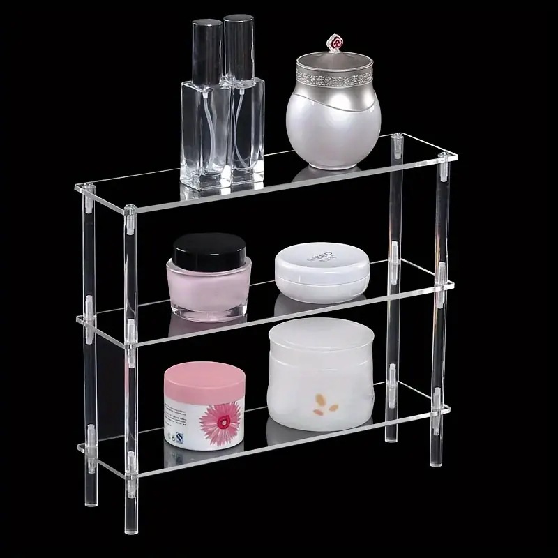 Pop Display Shelf - Вертикальная акриловая подставка-органайзер для парфюмерии, прозрачная