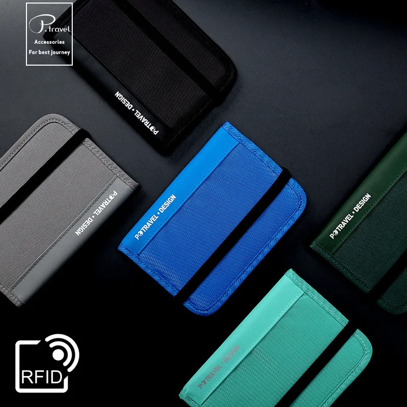 Card Top Loader - RFID дорожный кошелек, держатель для паспорта,