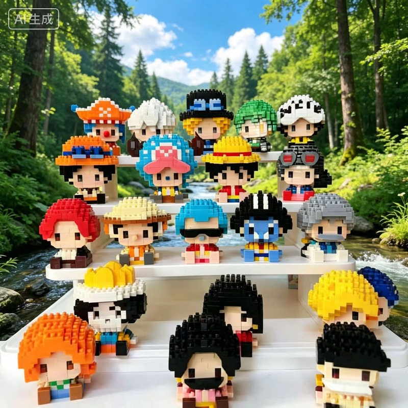 Building Block Mini - Новые мини-фигурки ONE PIECE: Луффи, Чоппер,