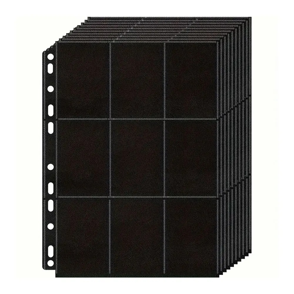 Trading Card Binder - Набор из 10 черных папок-органайзеров формата