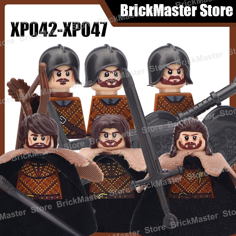 Lego Minifigure Holder - MOC Средневековый Военный Рыцарь Воин Солдат