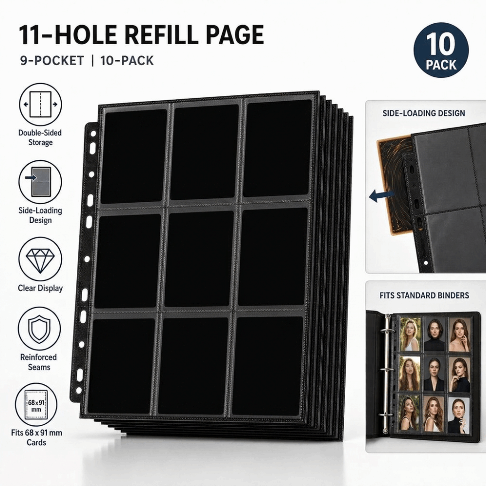 10 шт. страниц для альбома для – обзор и цена Trading Card Binder
