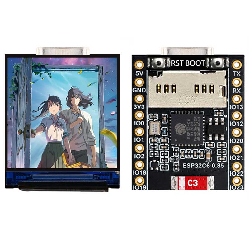 Плата разработки ESP32 C6 с IP – обзор и цена Graded Card Display