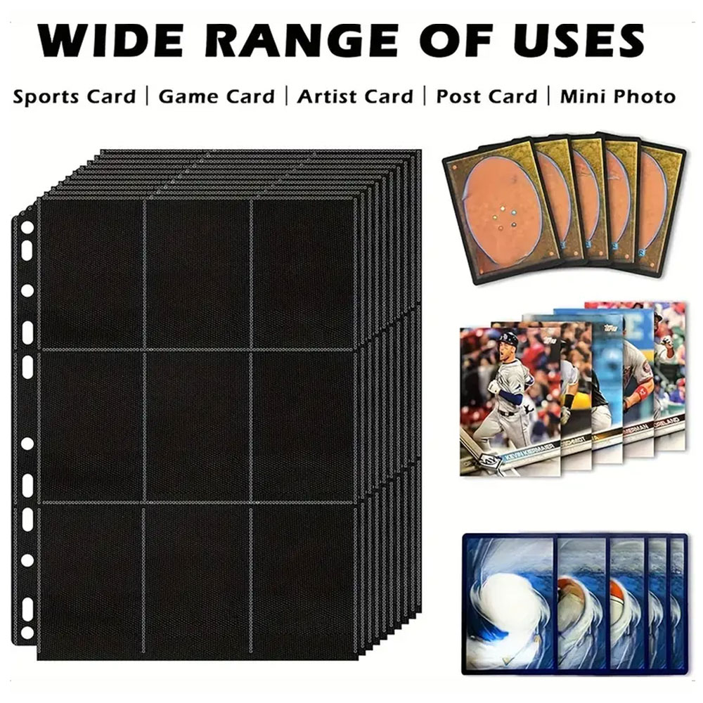 Набор из 10 черных папок-орган – обзор и цена Trading Card Binder