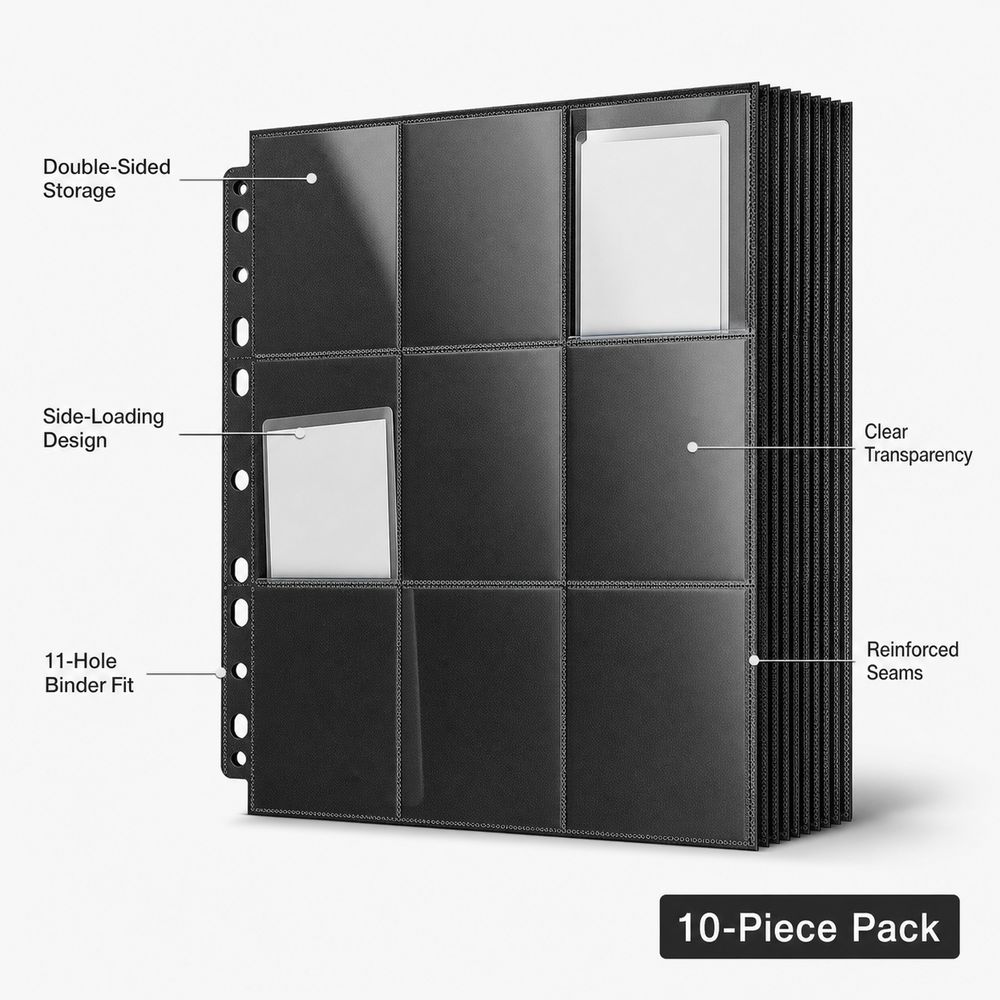 10 шт. страниц для коллекционн – обзор и цена Trading Card Binder